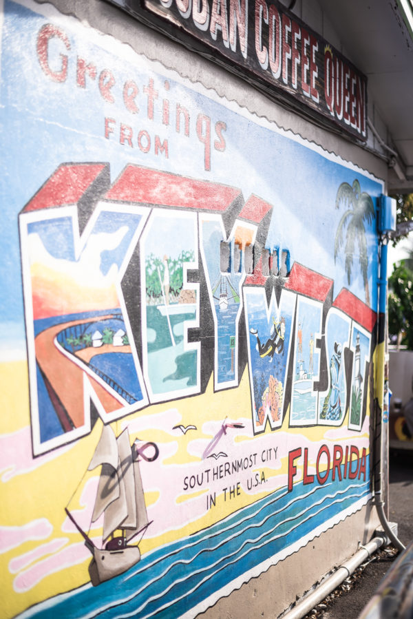 Key West greeting sign